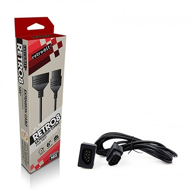 Controller extension cable for Nintendo NES 1.8M 6FT lead wire | Retro-Bit