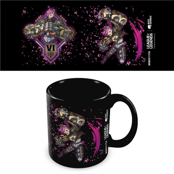 League of Legends Vi official mug 11oz/315ml black ceramic | Pyramid
