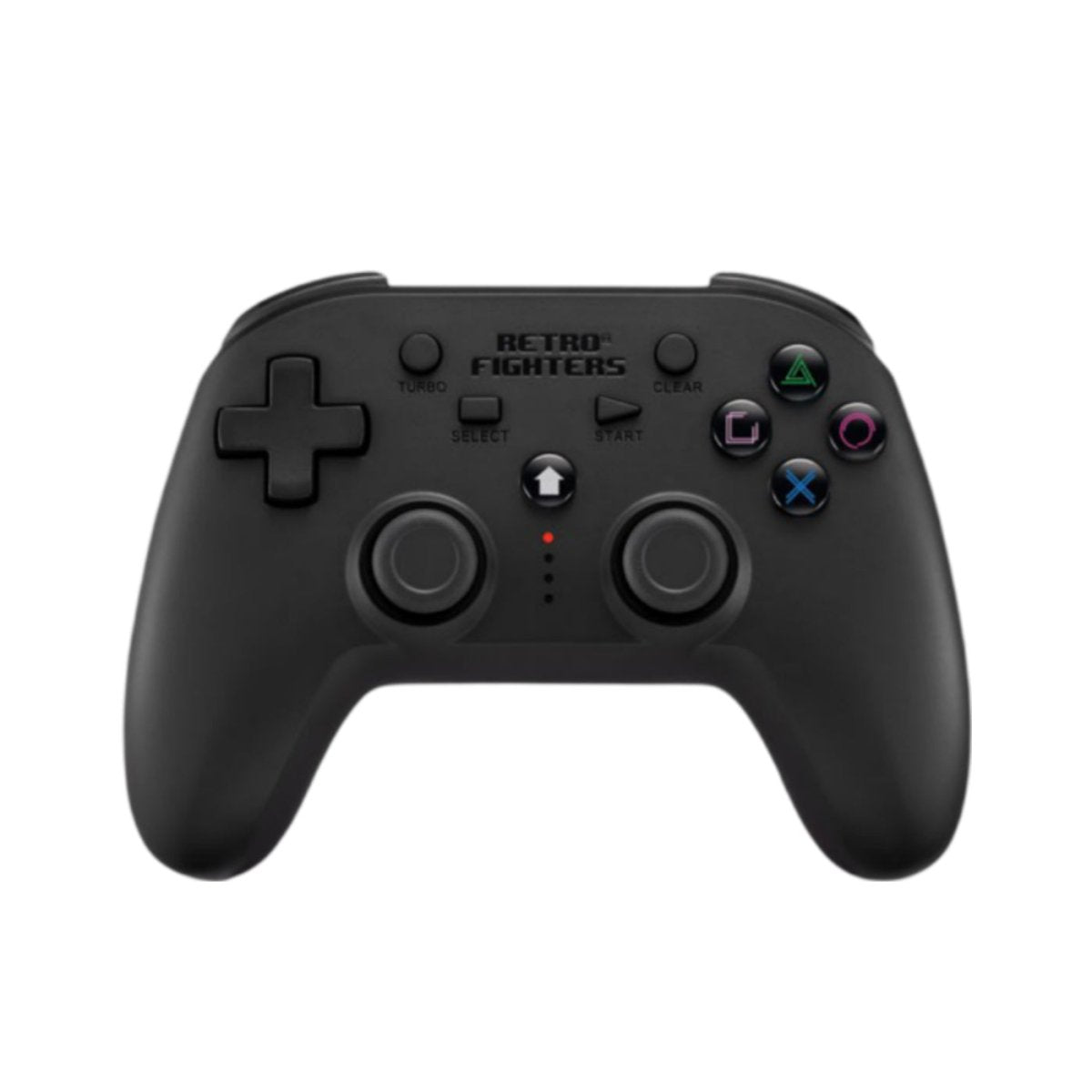 Defender wireless 2.4G controller gamepad for PS1, PS2, PS3, PS Classic, Nintendo Switch & PC - Black | Retro Fighters