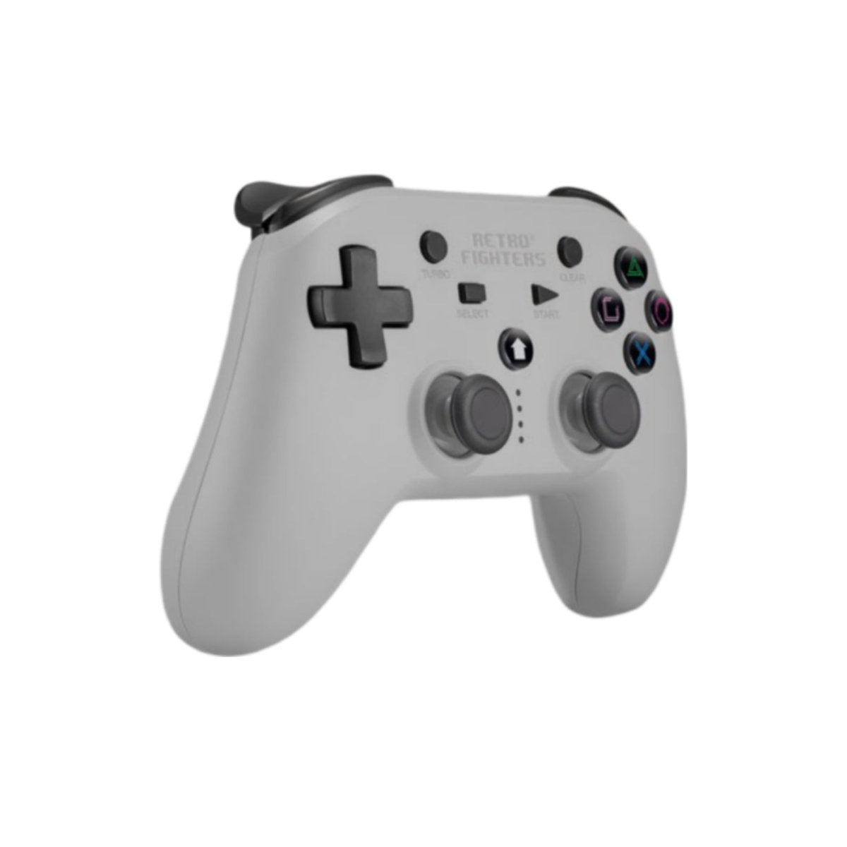 Defender wireless 2.4G controller gamepad for PS1, PS2, PS3, PS Classic, Nintendo Switch & PC - Grey | Retro Fighters