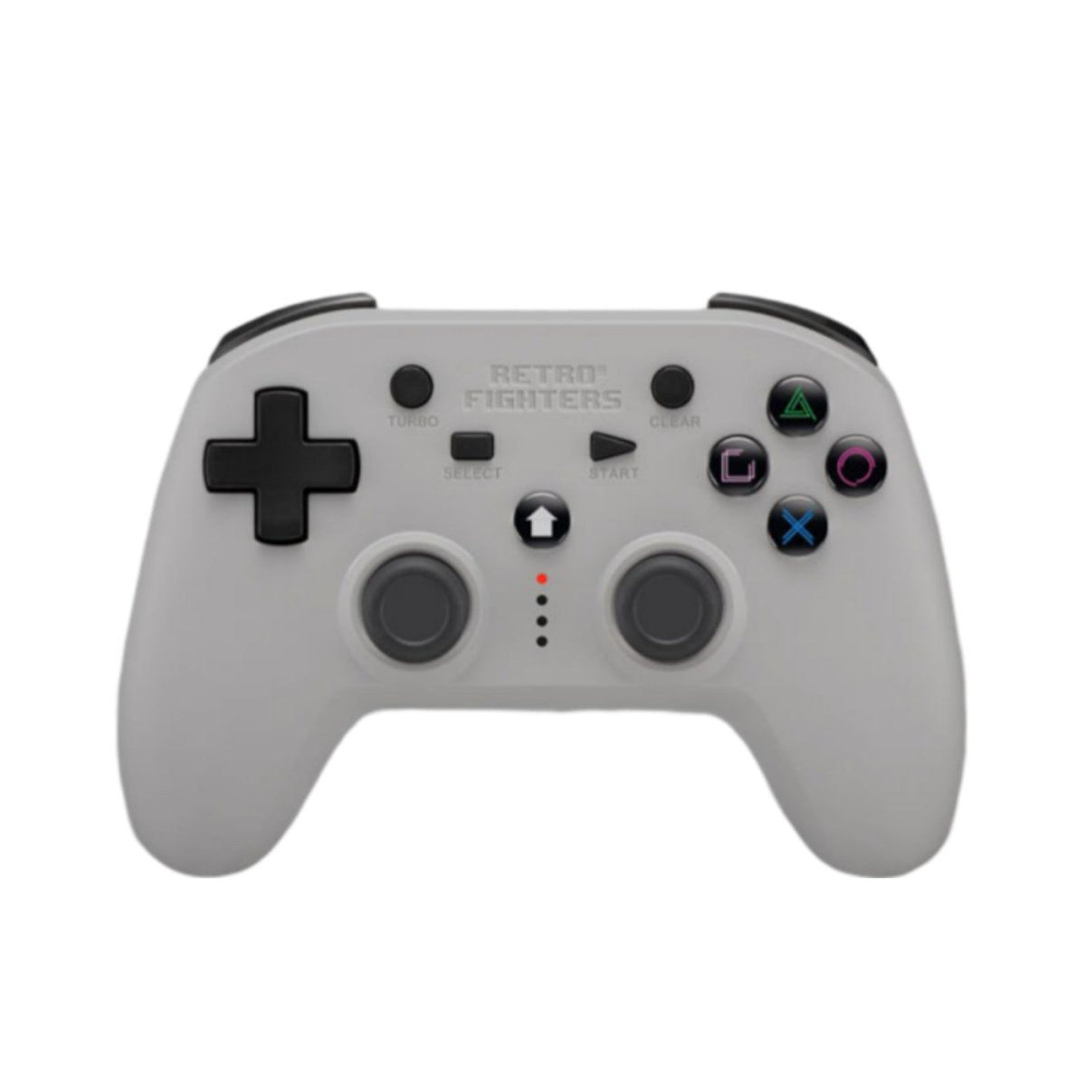 Defender wireless 2.4G controller gamepad for PS1, PS2, PS3, PS Classic, Nintendo Switch & PC - Grey | Retro Fighters