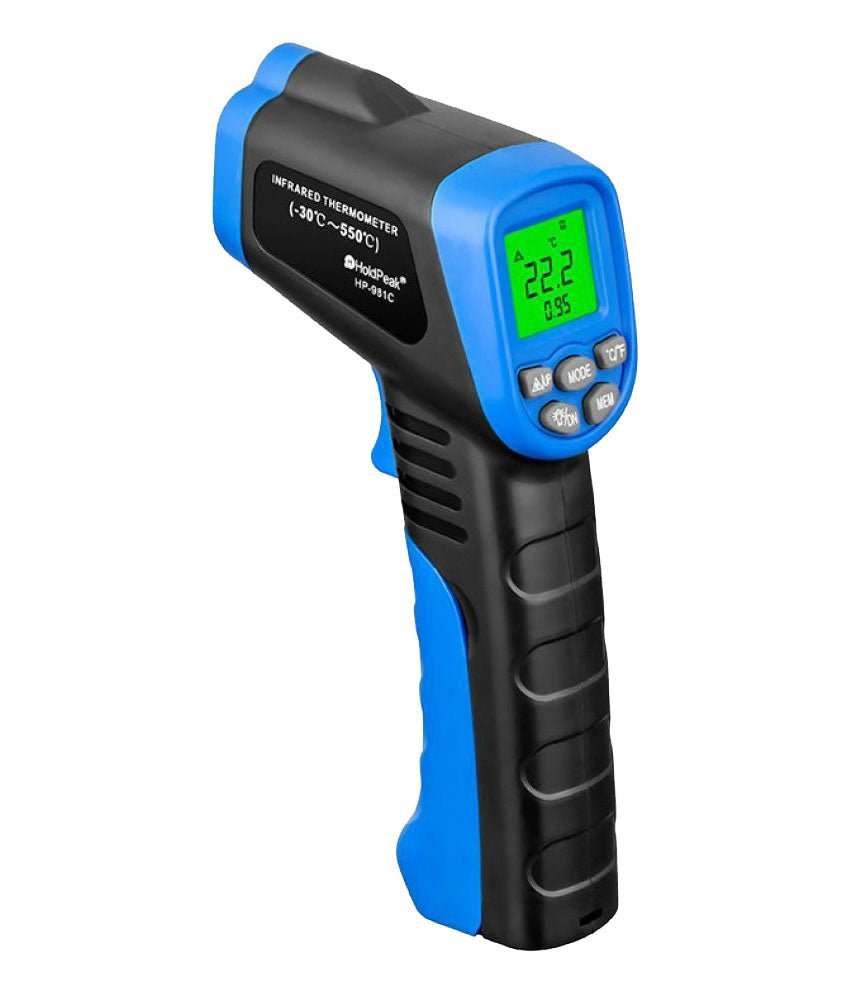 Digital infrared thermometer 981C temperature non contact laser IR gun -50℃ to +550℃ | HoldPeak