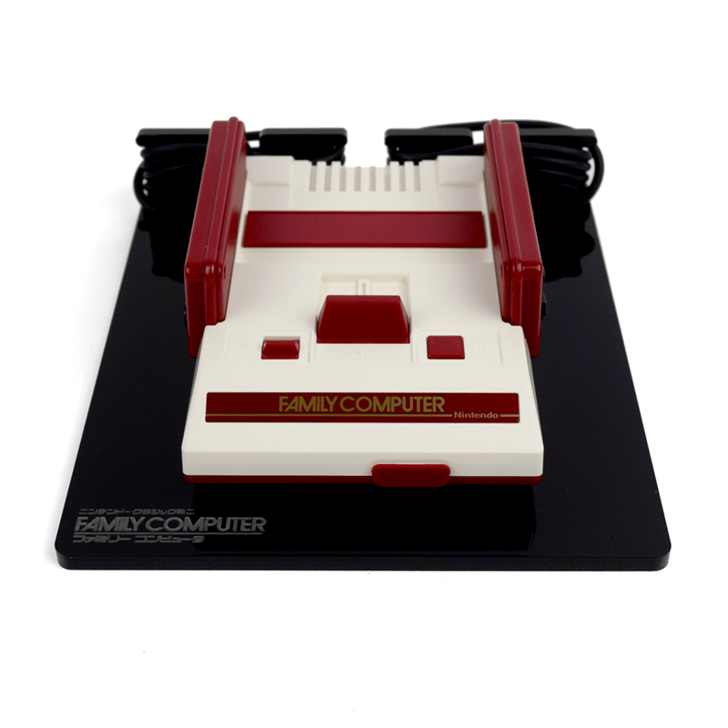 Displai Pro stand for Nintendo Famicom Classic Mini console - Crystal Black | Rose Colored Gaming