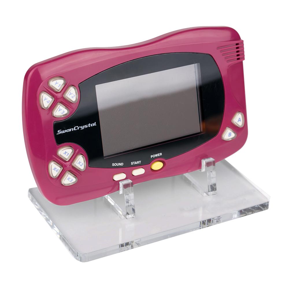 Display stand for Bandai Wonderswan SwanCrystal handheld console - Crystal Black | Rose Colored Gaming
