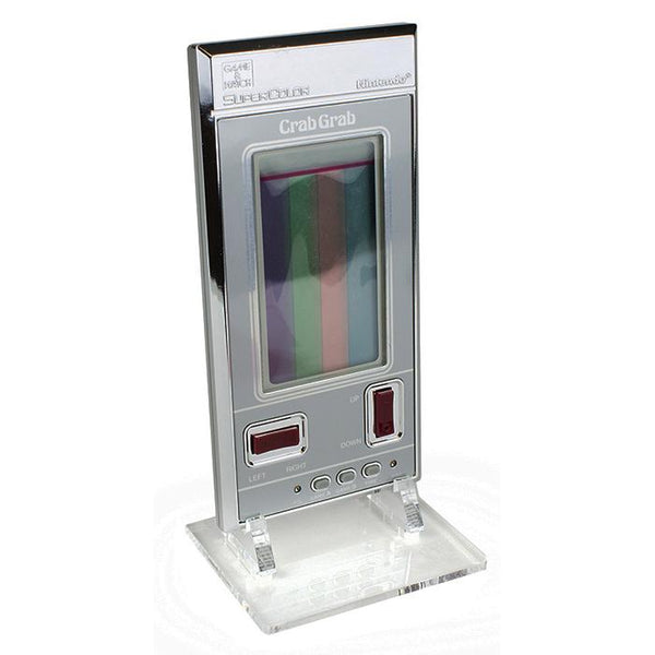 Display stand for Nintendo Game & Watch SuperColor handheld console - Crystal Black | Rose Colored Gaming