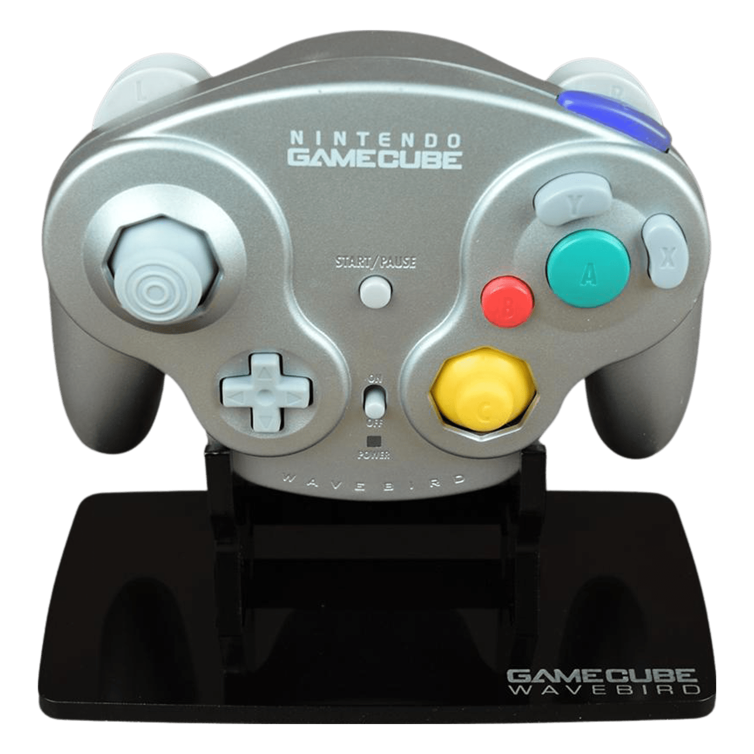 Display stand for Nintendo GameCube WaveBird controller - Crystal Black | Rose Colored Gaming