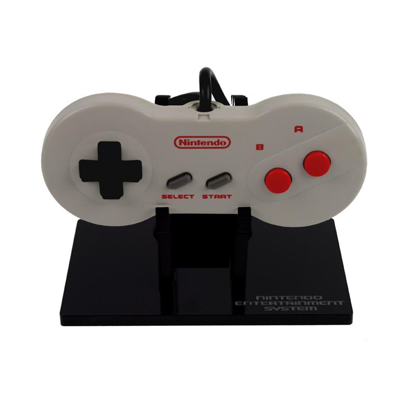 Display stand for Nintendo NES 'Dog Bone' controller - Crystal Black | Rose Colored Gaming