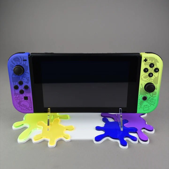 Display stand for Nintendo Switch console - Splatoon 3 Edition | Rose Colored Gaming