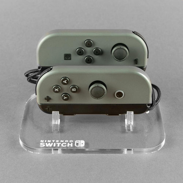 Display stand for Nintendo Switch Joy-Con controller DUO - Crystal Black | Rose Colored Gaming