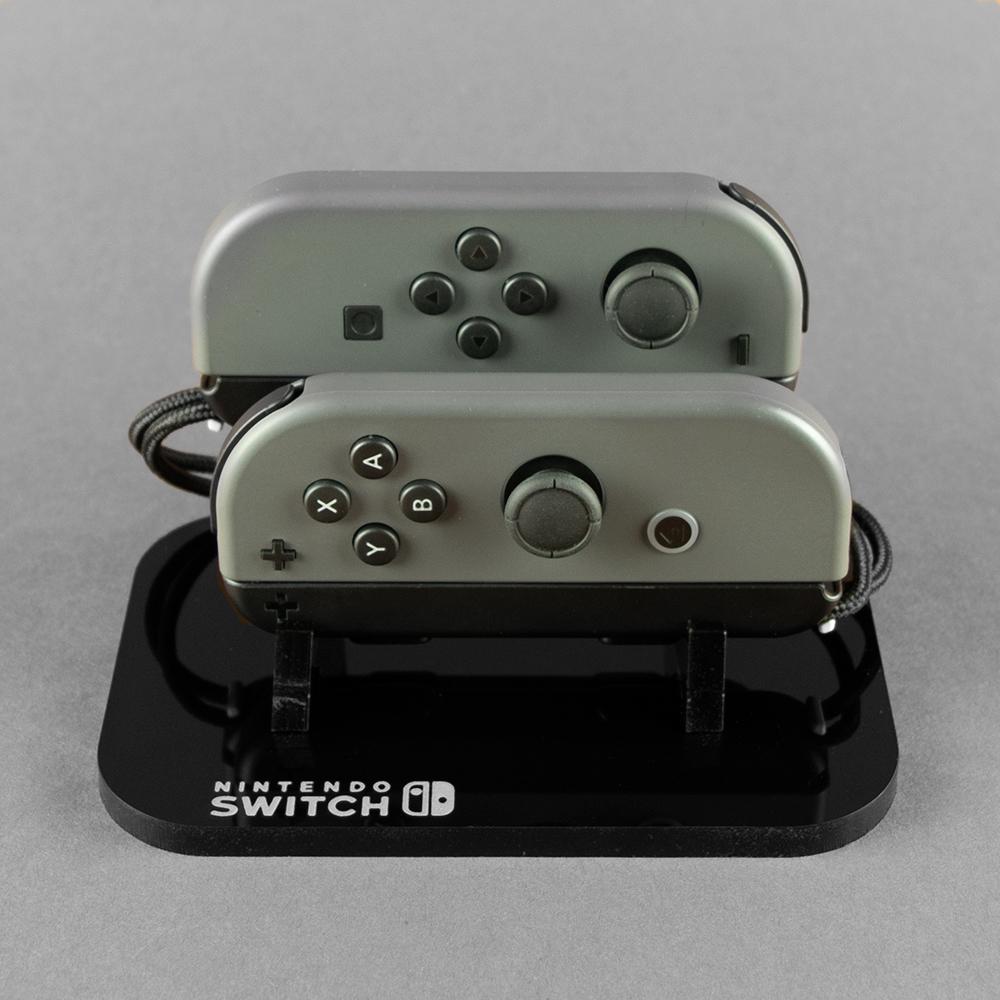 Display stand for Nintendo Switch Joy - Con controller DUO - Frosted Clear | Rose Colored Gaming - 2