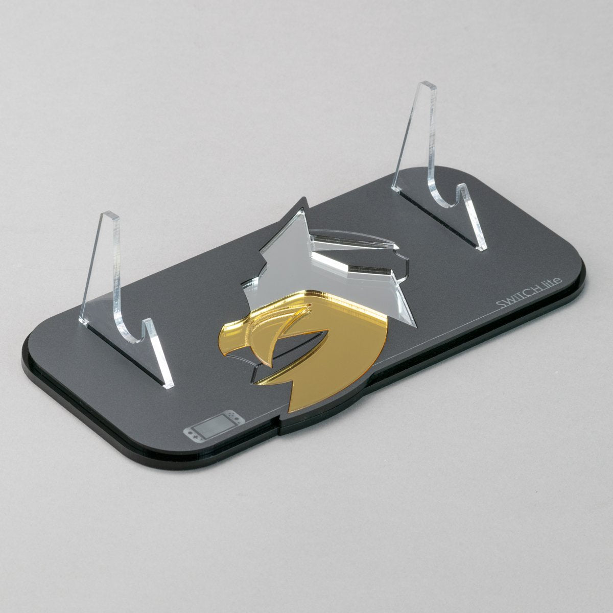 Display stand for Nintendo Switch Lite handheld console - Pokemon Dialga & Palkia Edition | Rose Colored Gaming