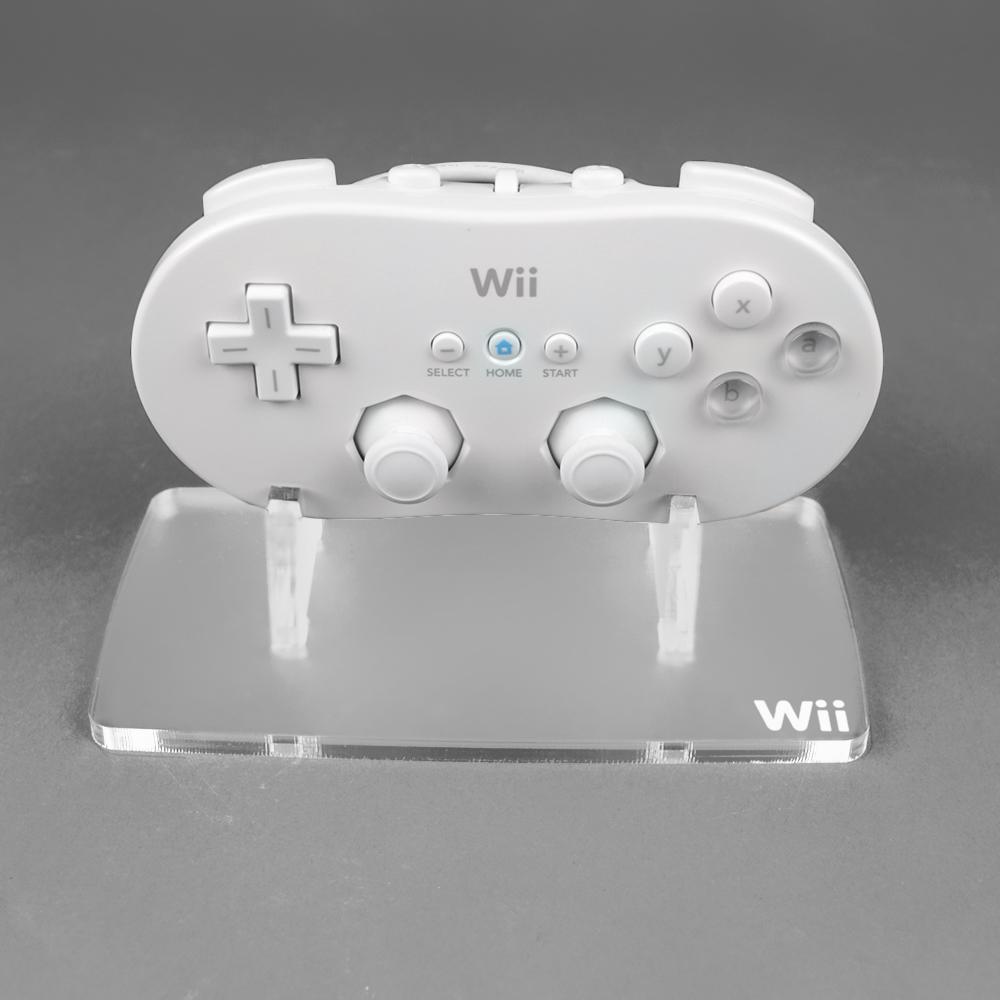 Display stand for Nintendo Wii Classic controller - Frosted Clear | Rose Colored Gaming