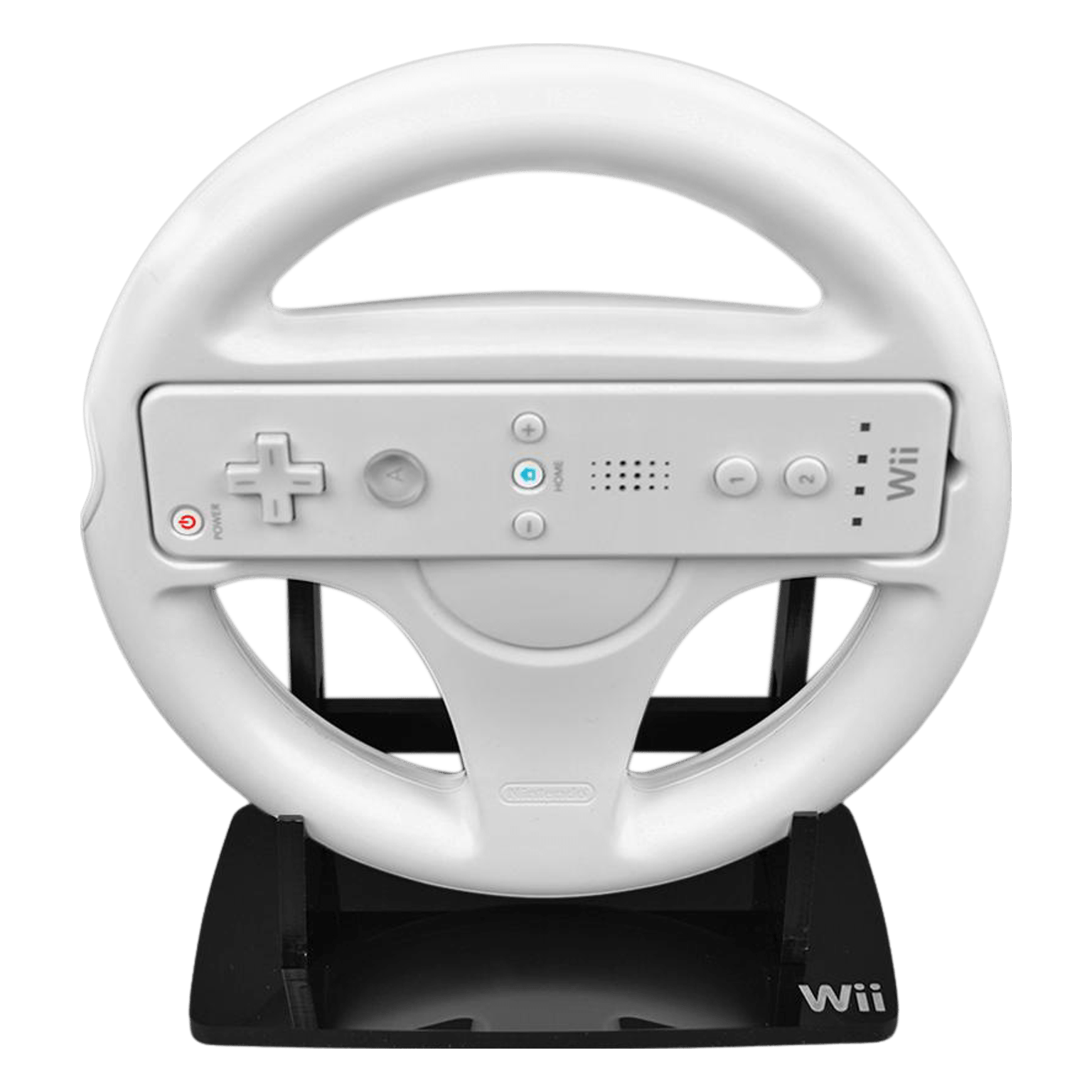 Display stand for Nintendo Wii controller Wheel - Crystal Black | Rose Colored Gaming