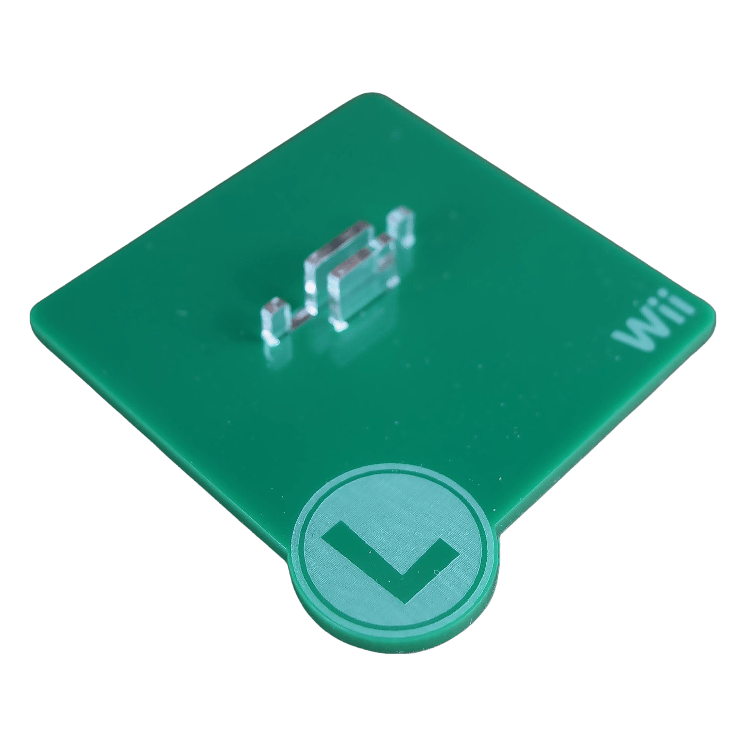 Display stand for Nintendo Wiimote controller - Luigi Edition | Rose Colored Gaming