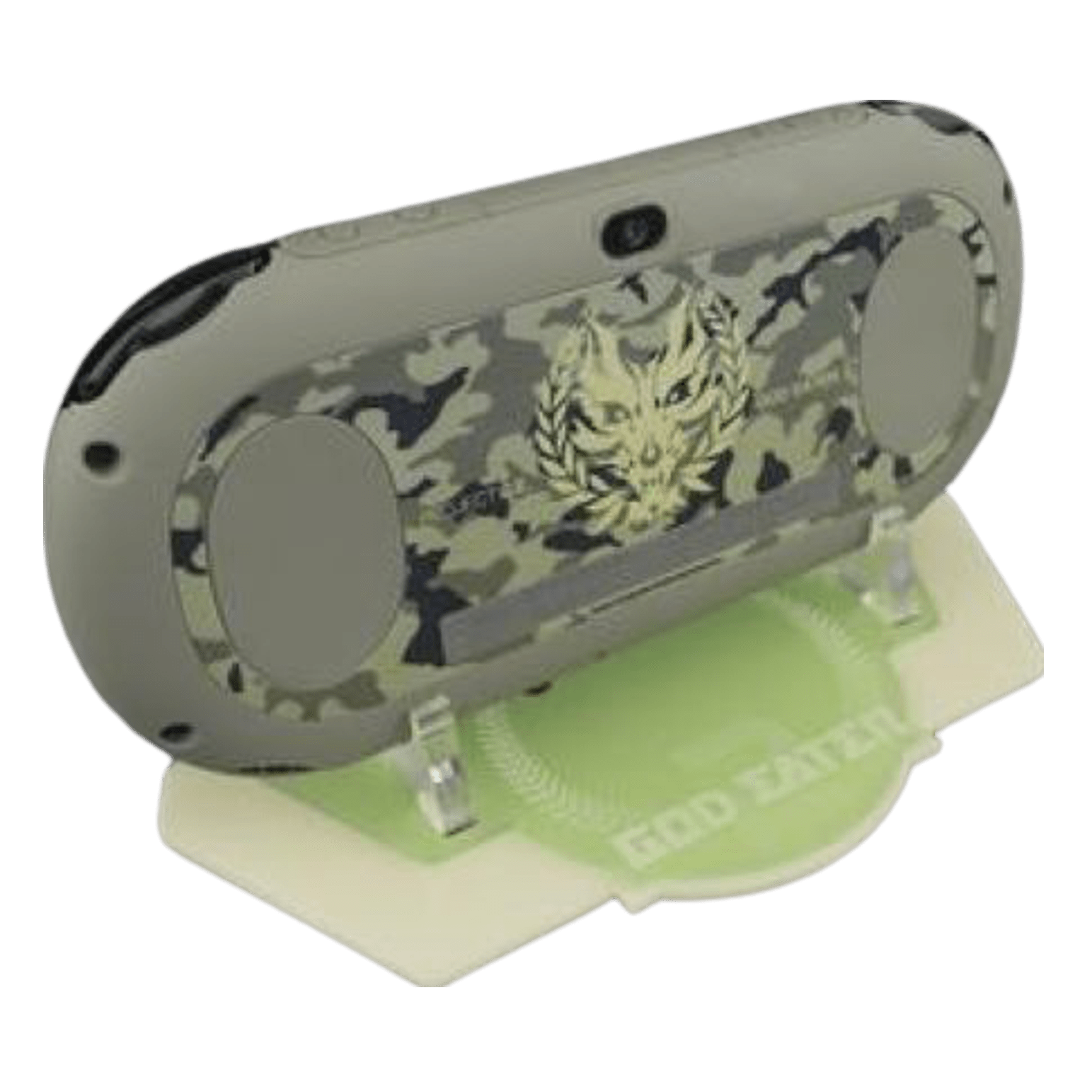 Display stand for Sony PS Vita 2000 handheld console - God Eater 2 Special Edition Green | Rose Colored Gaming