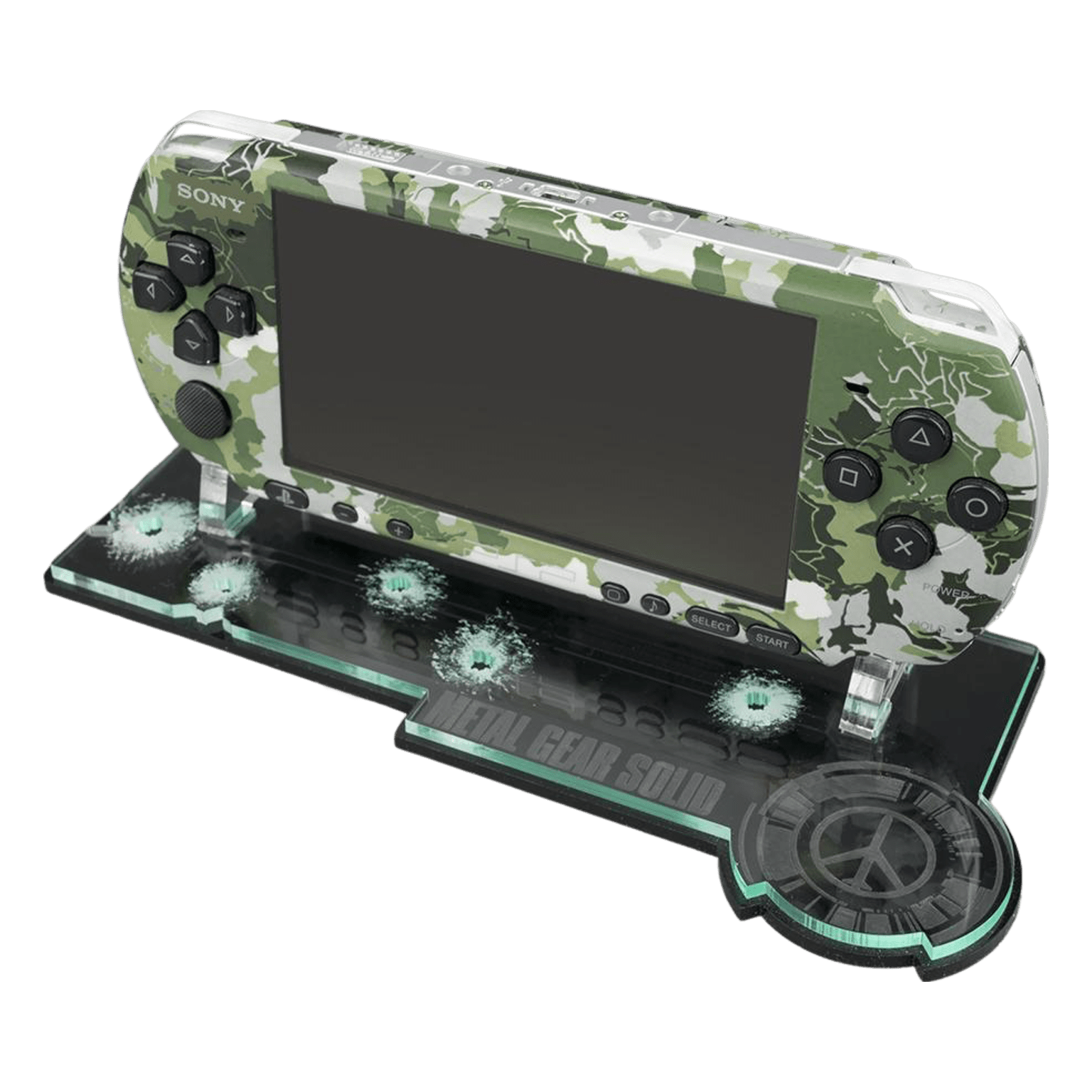 Display stand for Sony PSP 3000 console - Metal Gear Solid Big Boss edition MGS| Rose Colored Gaming
