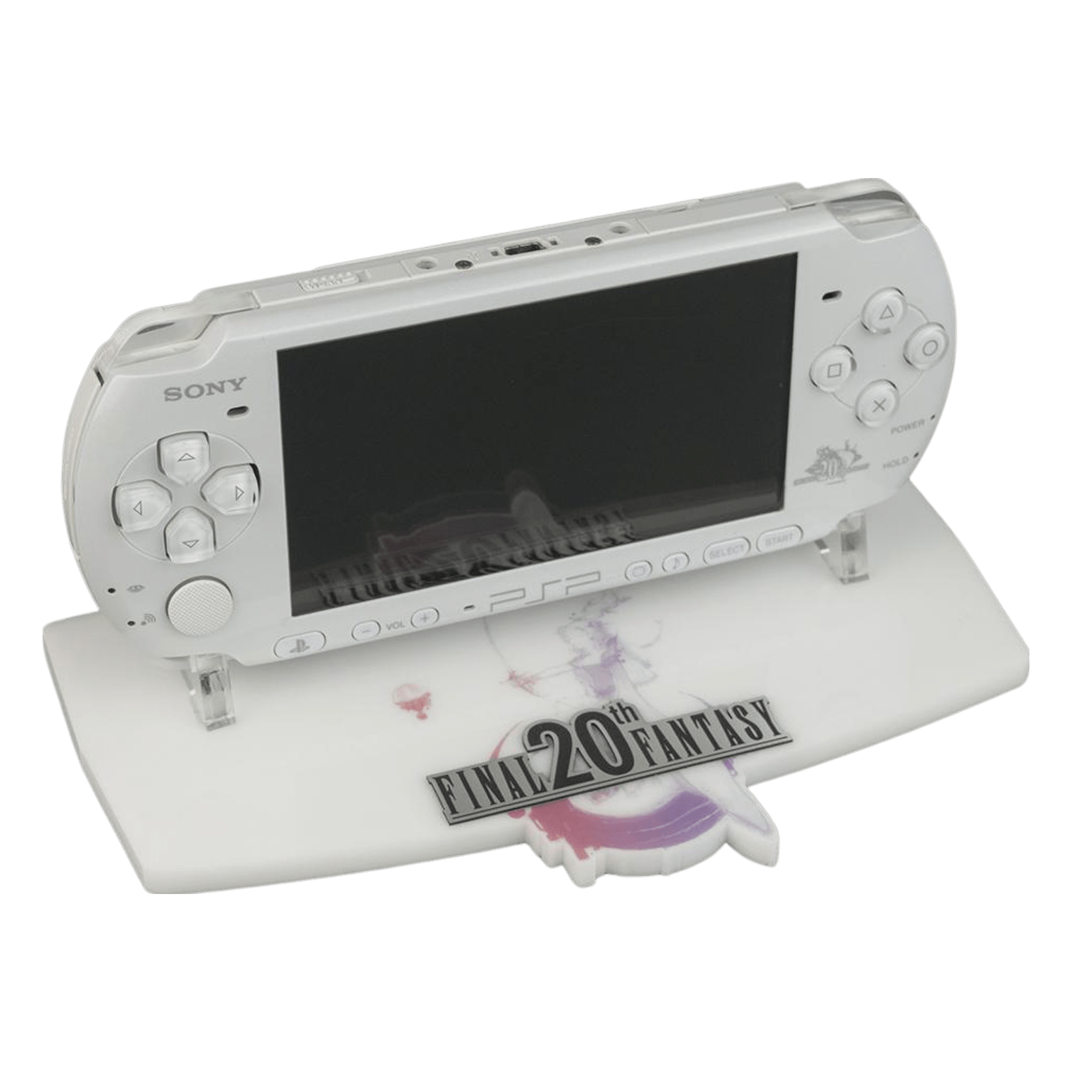 Display stand for Sony PSP handheld console Final Fantasy 20th Anniversary Edition - White | Rose Colored Gaming