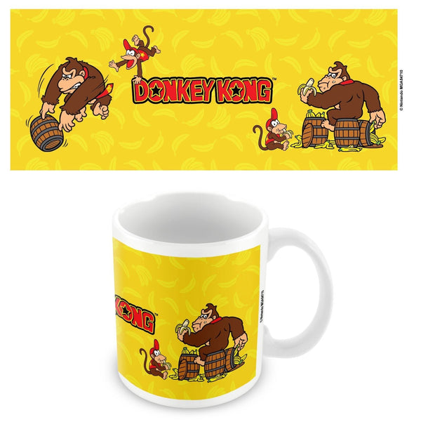 Donkey Kong bananas official mug 11oz/315ml white ceramic | Pyramid - 1