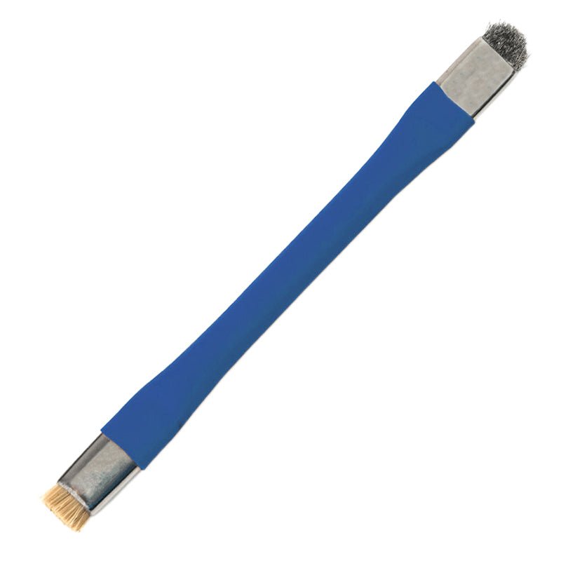 Dual head soft and abrasive wire cleaning brush anti static safe for PCB & electronic repair applications | ZedLabz