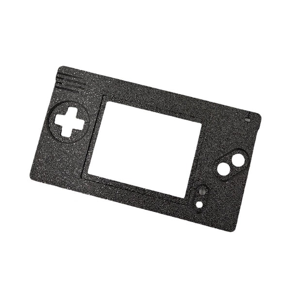 Duo Faceplate for Game Boy Macro console (Nintendo DS Lite mod) 3D printed - Black | Humble Bazooka