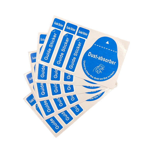 Dust Removal Sticker Set for screen protector & screen lens Installation 5 Pack | ZedLabz