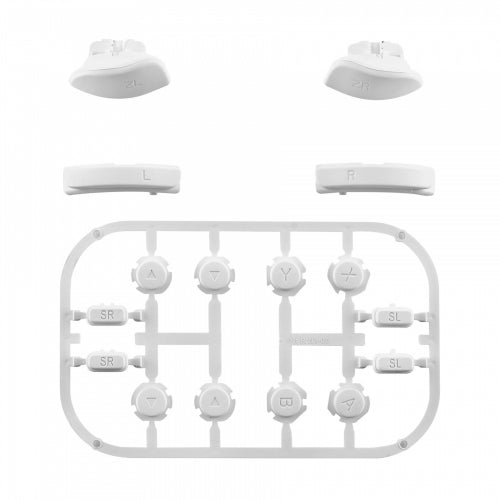 Replacement Soft Touch Button Set For Nintendo Switch Joy-Cons - White | ZedLabz