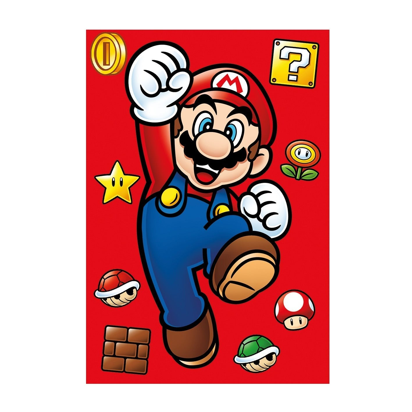 Essential A5 Mario themed gridded page soft cover notebook | Pyramid - 1