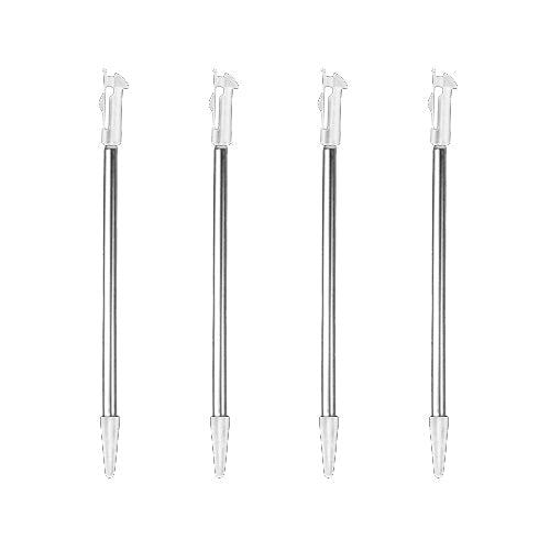 Extendable stylus for 3DS New Nintendo replacement slot in metal pens – ZedLabz – 4 pack white