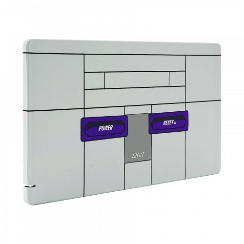 Faceplate shell for Nintendo Switch charging dock soft touch replacement cover - SNES style (US) | ZedLabz - 1