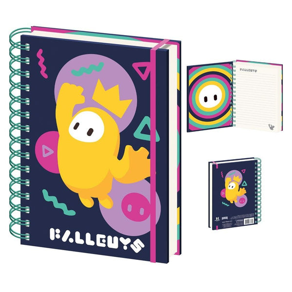 Fall Guys nothing but vibes wiro A5 lined notebook journal officially licensed | Pyramid