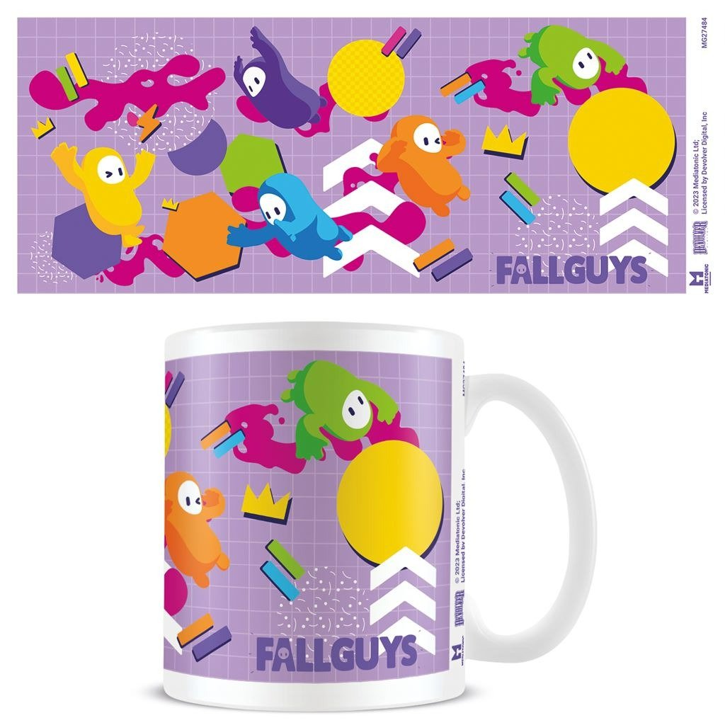 Fall guys running Amok official mug 11oz/315ml white ceramic | Pyramid