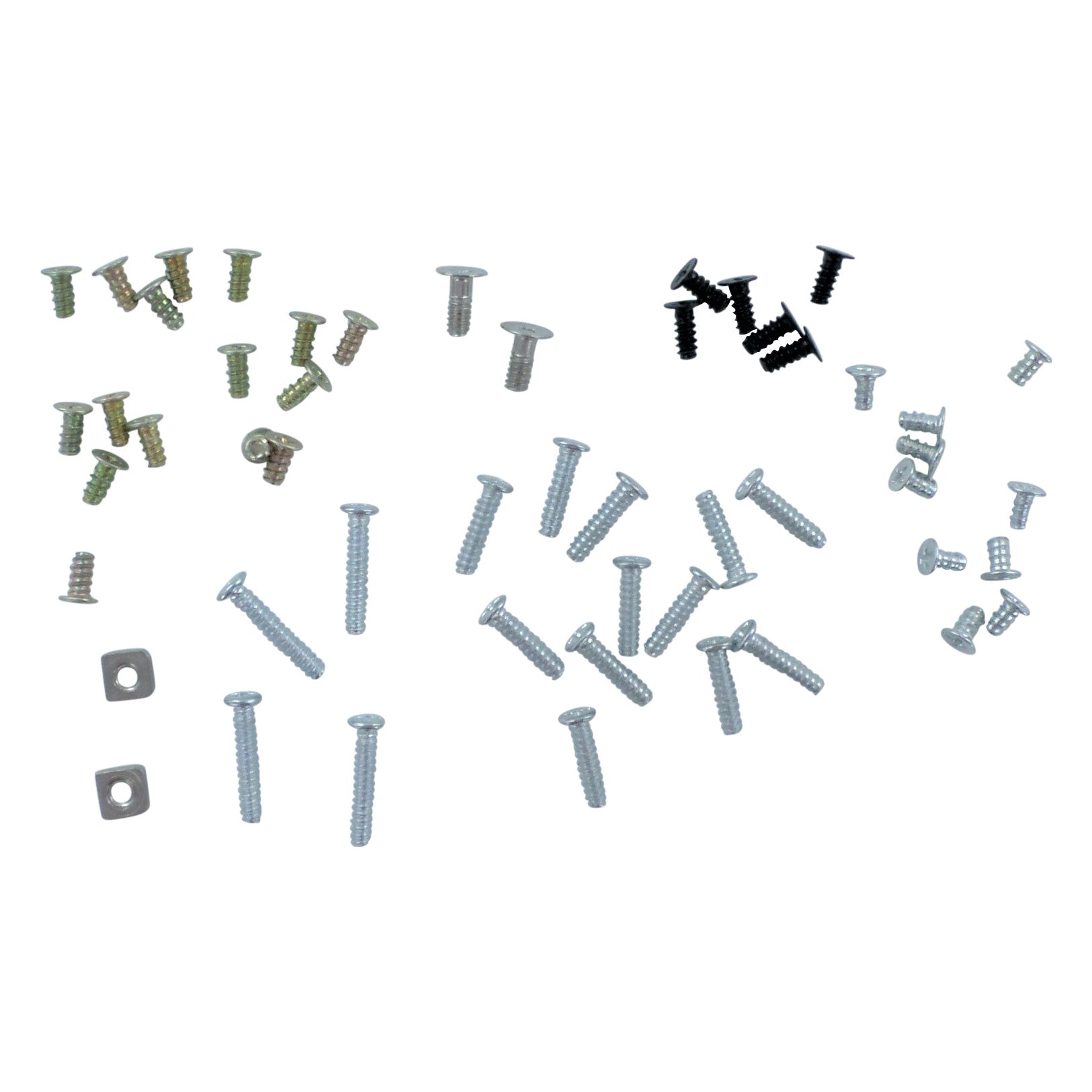 Full housing screw set for New 3DS XL Nintendo console replacement - Black & Silver | ZedLabz