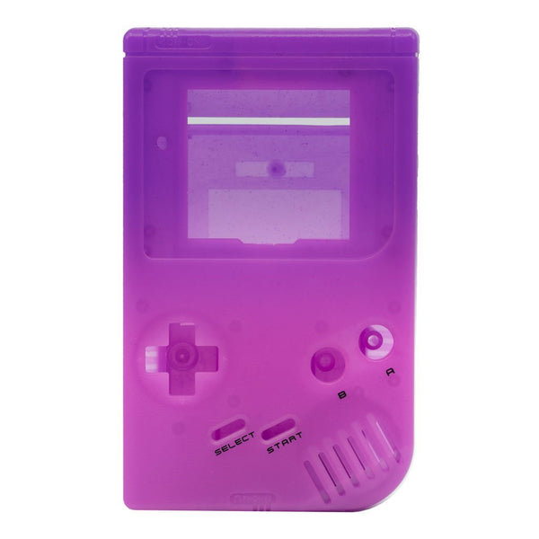Front & Back housing shell for Nintendo Game Boy DMG-01 Original console - Hyperwave (Purple to Pink) | Retro Modding - 1