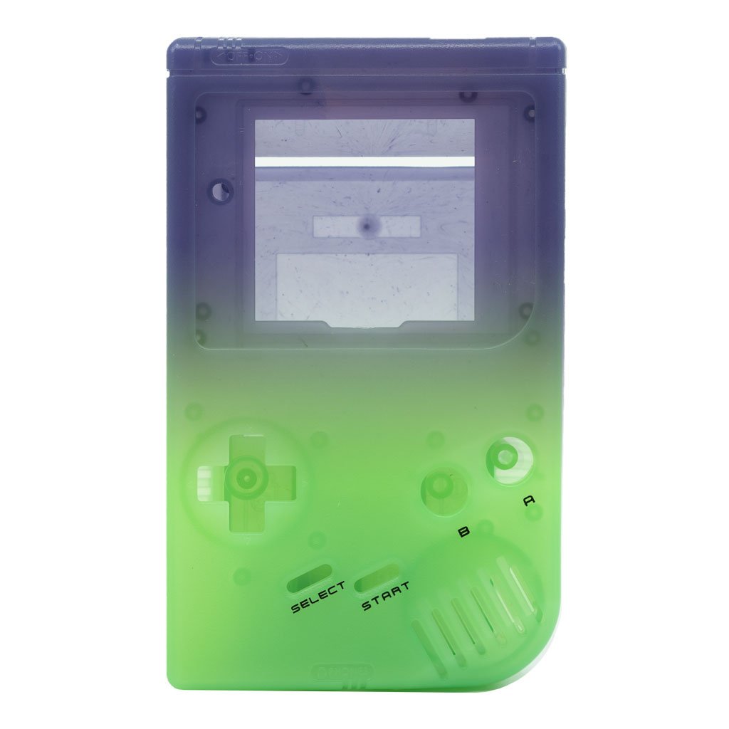 Front & Back Housing Shell For Nintendo Game Boy DMG-01 Original Console - Purple Haze (Purple To Green) | Retro Modding