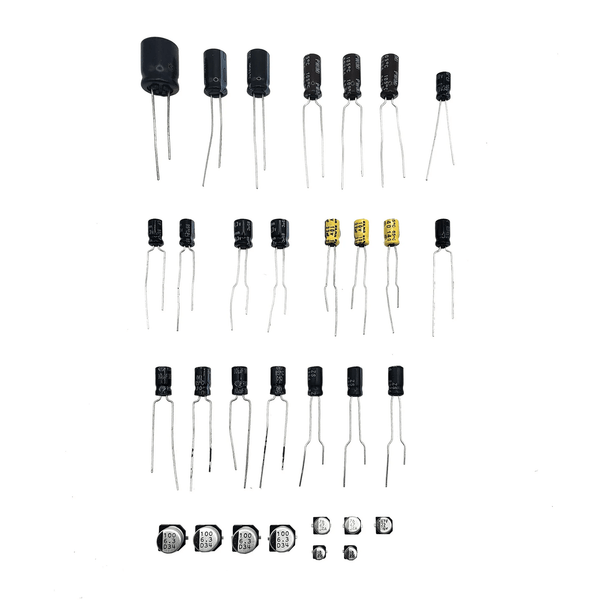 Full capacitor kit for Sega Game Gear VA4 mainboard, power & sound | ZedLabz - 1