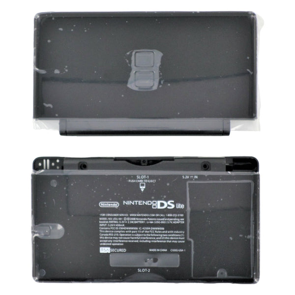Full housing shell for Nintendo DS Lite console complete casing repair kit replacement - Black | ZedLabz