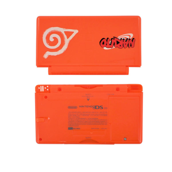 Full housing shell for Nintendo DS Lite console complete repair kit replacement - Narito Edition Orange | ZedLabz