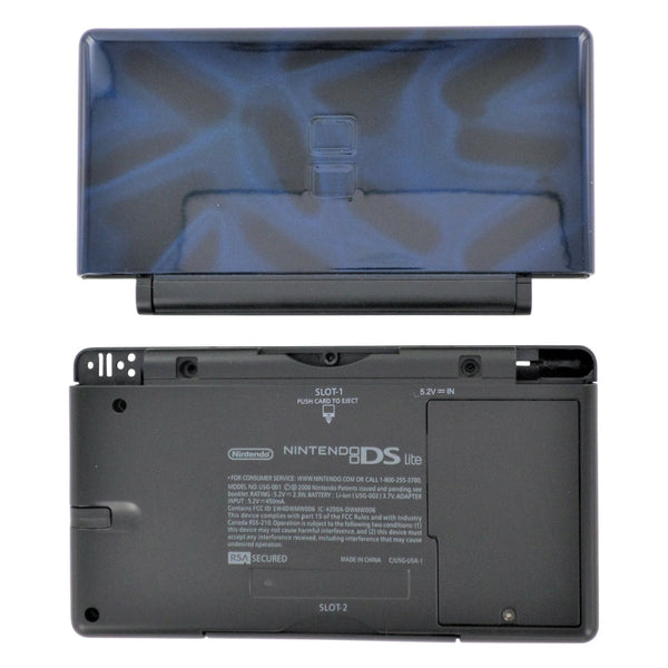 Full housing shell for Nintendo DS Lite console complete repair kit replacement - Space Blue & Black | ZedLabz