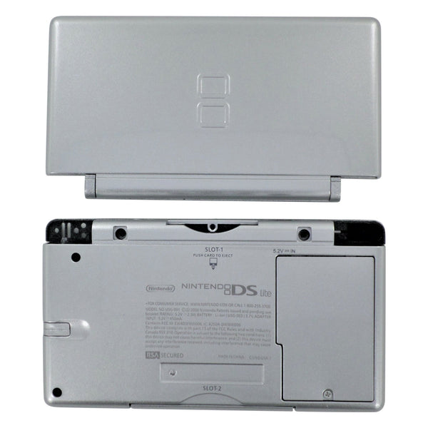 Full housing shell for Nintendo DS Lite console repair kit replacement - Silver REFURB | ZedLabz