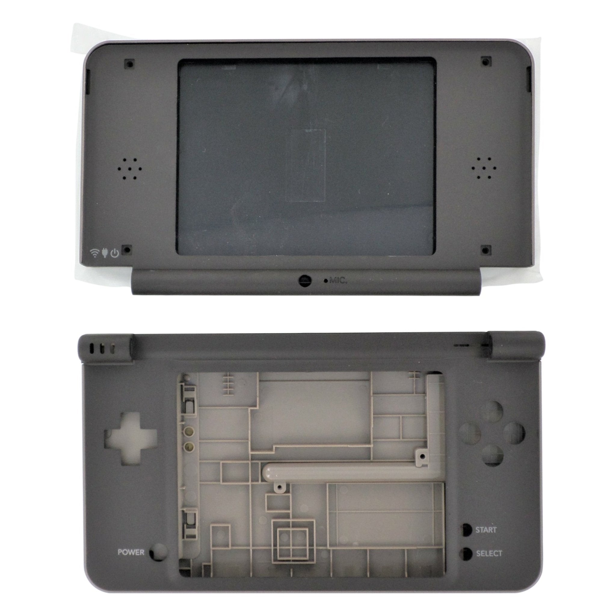 Full housing shell for Nintendo DSi XL console complete casing repair kit replacement - Dark brown | ZedLabz - 2