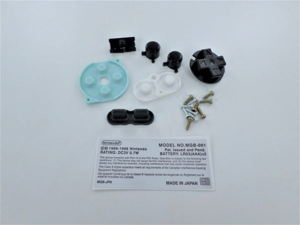 Full housing shell for Nintendo Game Boy Pocket console complete case repair kit replacement - clear | ZedLabz