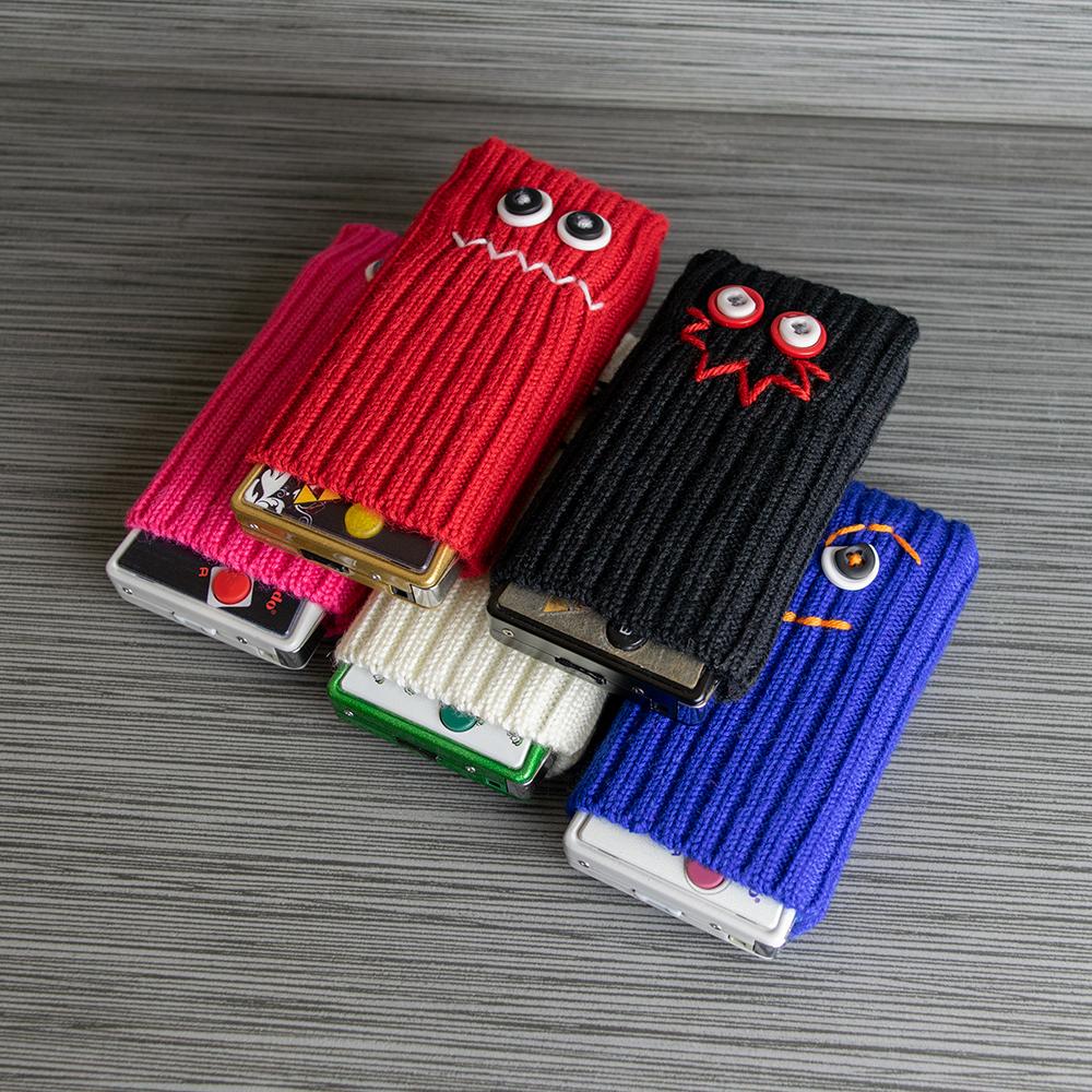 Game Boy Micro Shifties - hand made soft sleeve pouch holder - Complete Set of 5 | Rose Colored Gaming
