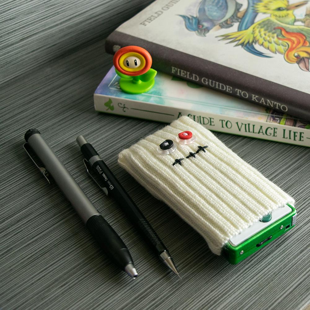 Game Boy Micro Shifties - hand made soft sleeve pouch holder - Pastey white | Rose Colored Gaming