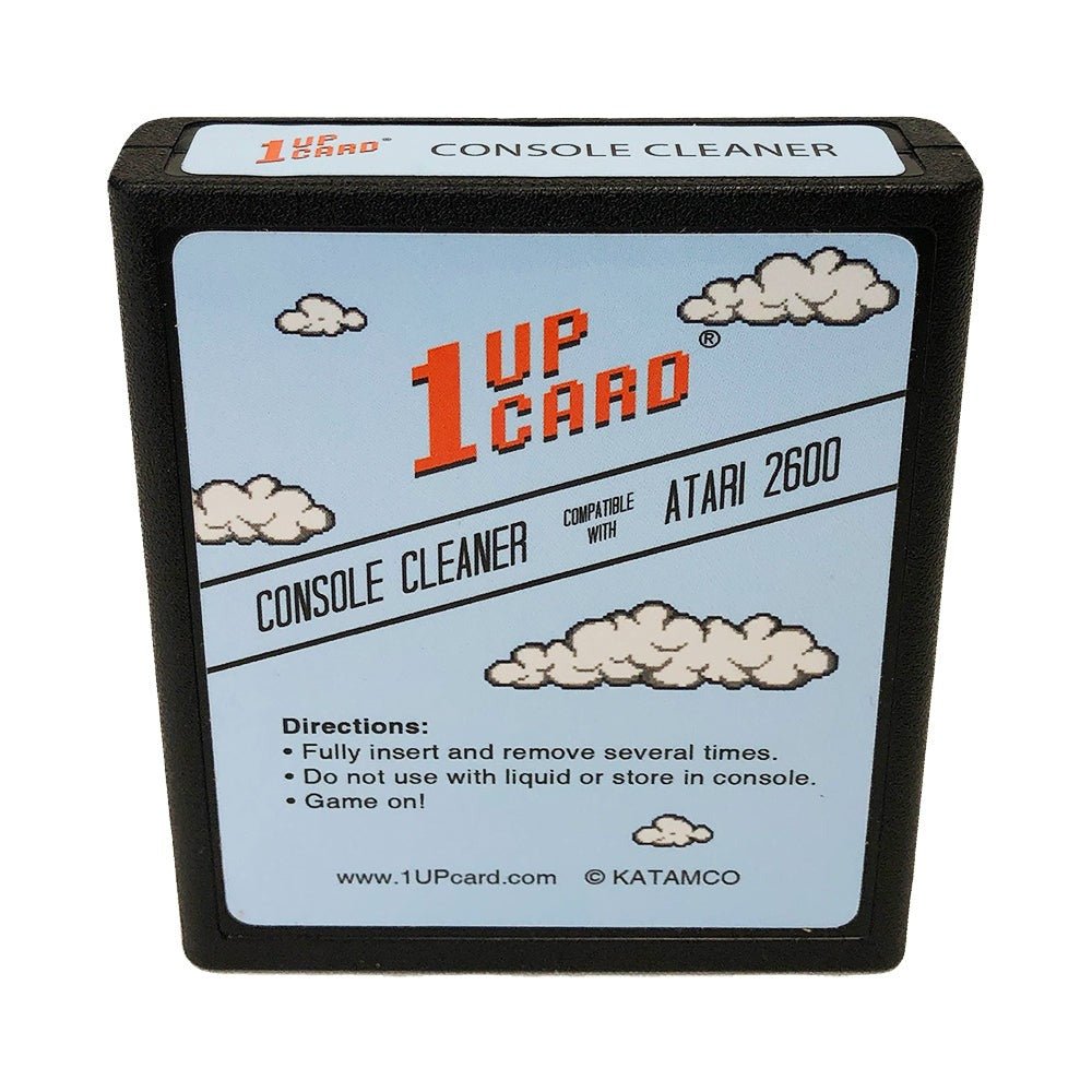 Game cartridge slot cleaner for Atari 2600 cleaning cartridge | 1UPcard