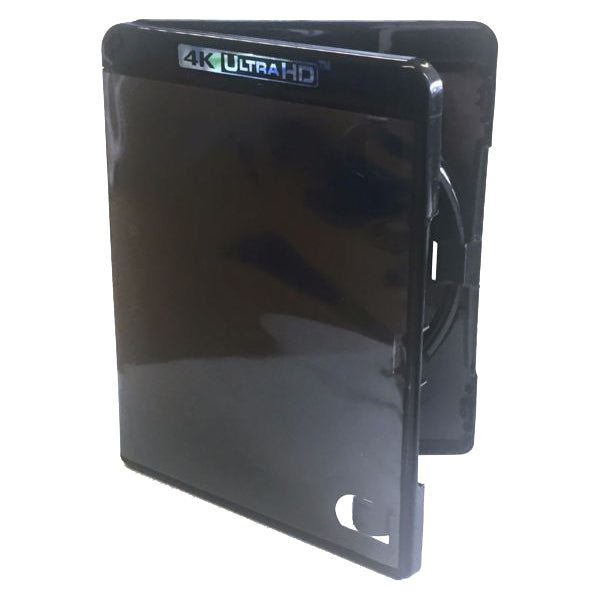 Game case for Blu ray 4K Ultra HD retail case for 1 disc 15mm spine replacement - Black | ZedLabz