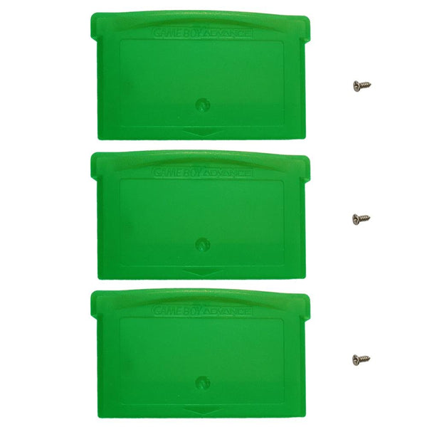 Game case for Game Boy Advance Nintendo game cartridge replacement – 3 pack solid green | ZedLabz