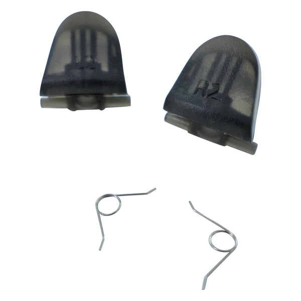 Trigger Button & Spring Set For Sony PS4 Controllers - Clear Black | ZedLabz