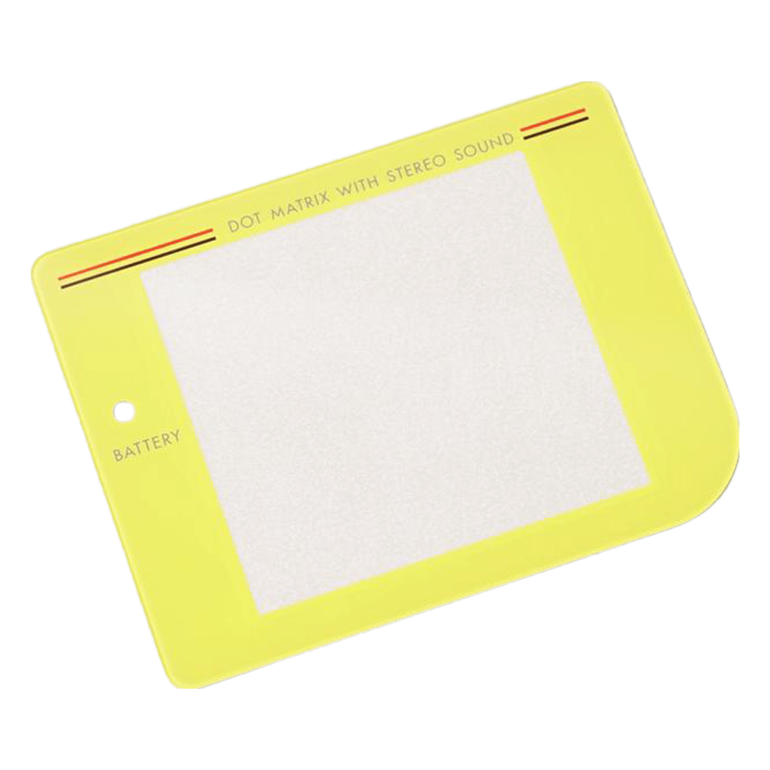 Glass lens screen for Nintendo Game Boy DMG-01 Retro Pixel IPS LCD screen modded console - Yellow | Funnyplaying