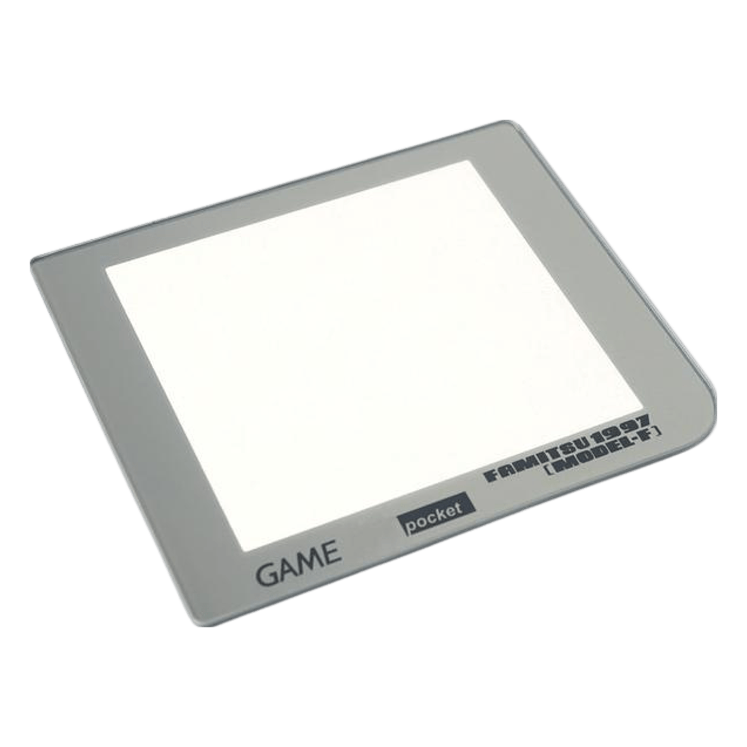 Glass lens screen for Nintendo Game Boy Pocket console Retro Pixel IPS LCD screen modded console - Famitsu 1997 Mirror Silver | Funnyplaying
