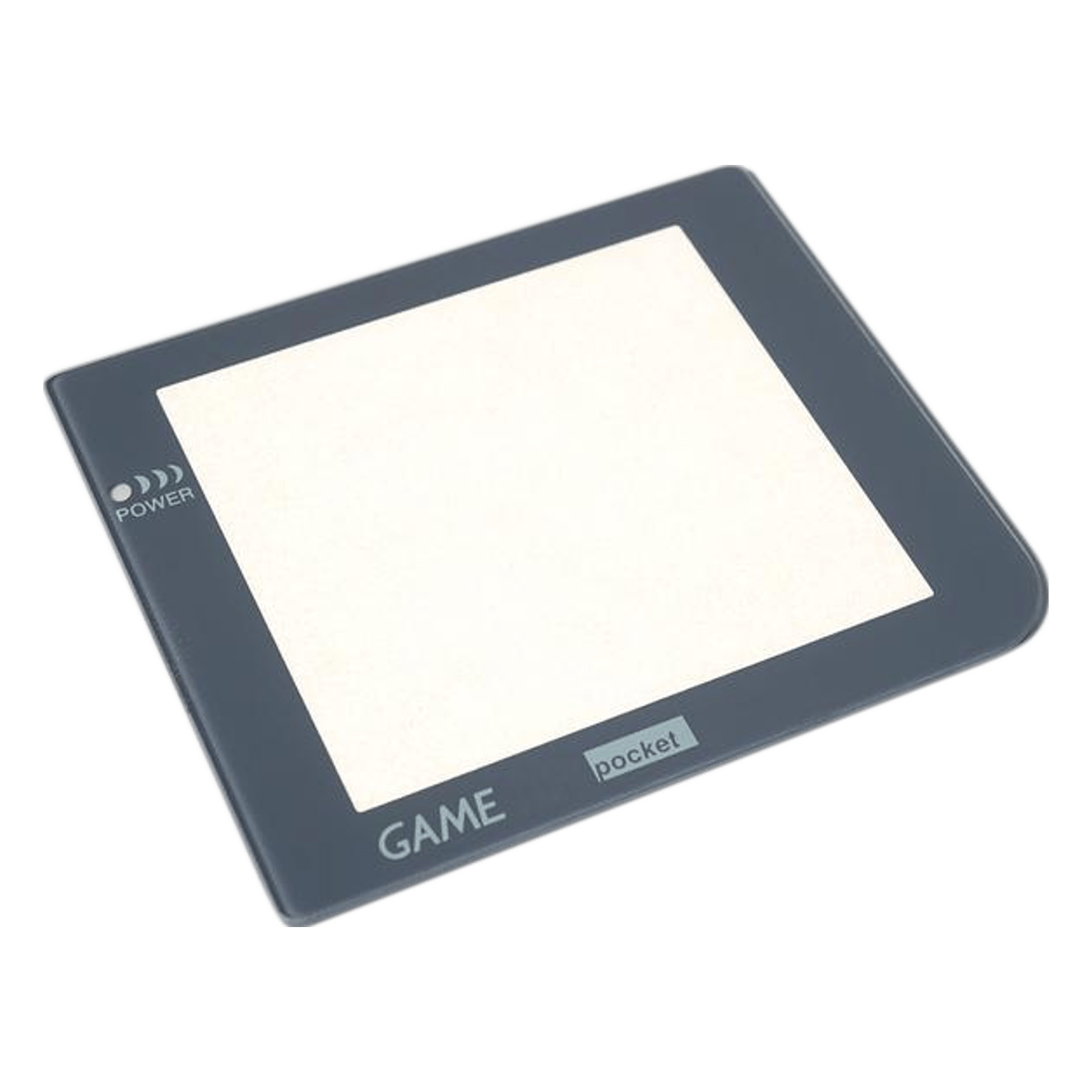 Glass lens screen for Nintendo Game Boy Pocket Retro Pixel IPS LCD screen modded console - With Hole Grey | Funnyplaying